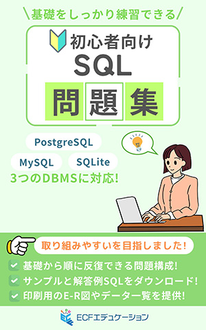 基礎をしっかり練習できる 初心者向け SQL問題集